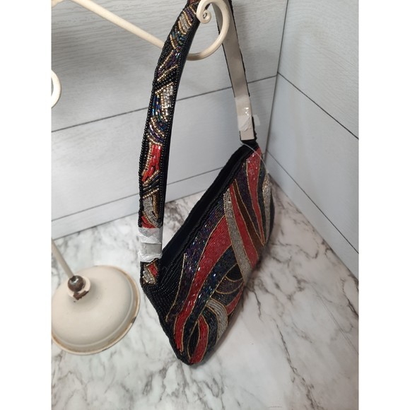 Beaded Art Deco Style Purse Hand Bag NEW Unused - Picture 5 of 10